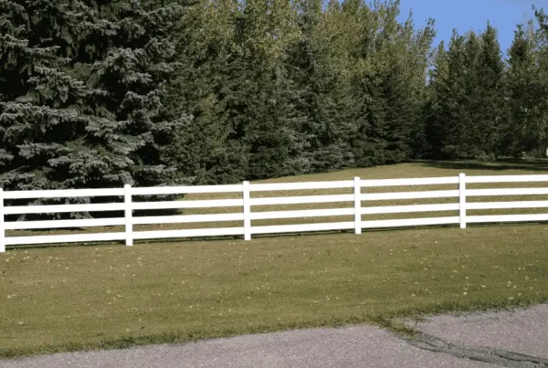 Ranch vinyl fence