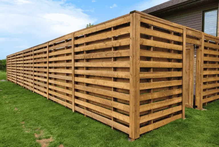 Wood fencing
