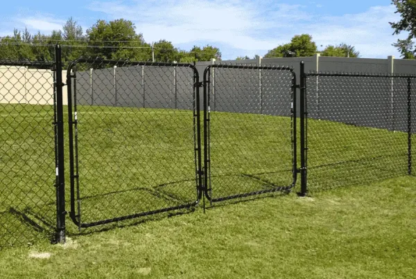 Chain link fencing