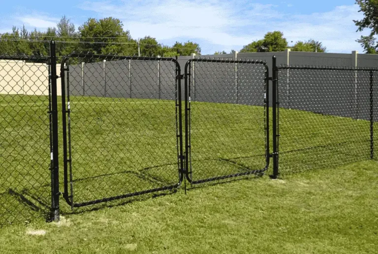 Chain link fencing
