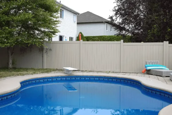 Adobe vinyl fence
