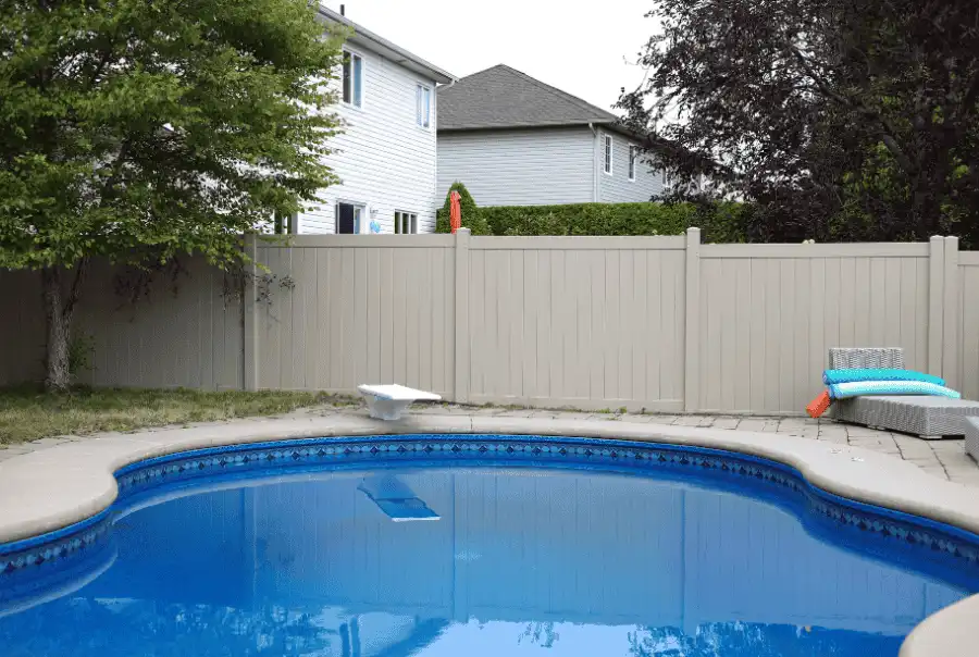 Adobe vinyl fence