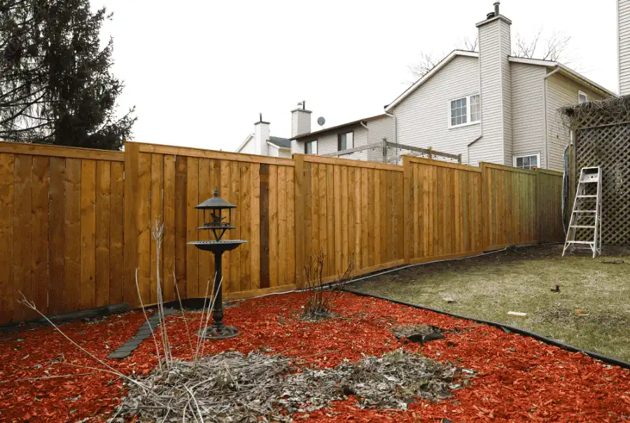 Wood fence