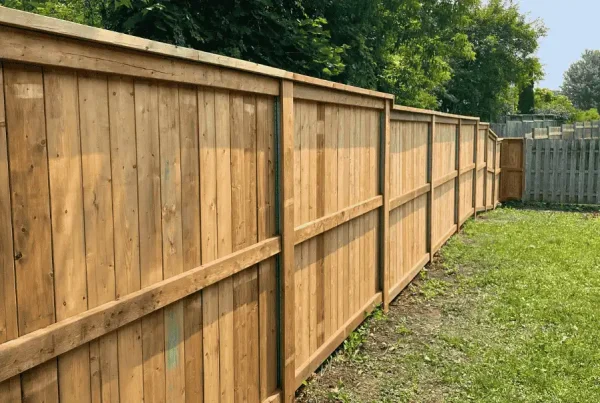 Wood fence