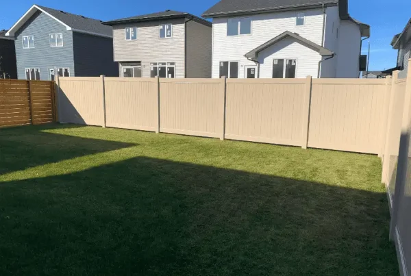 Adobe vinyl fence