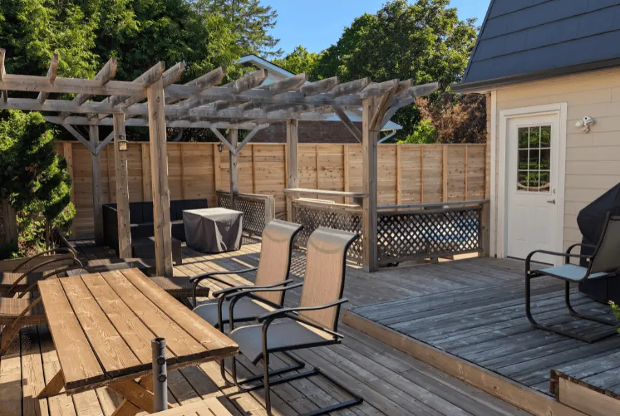 Backyard Wood Fence