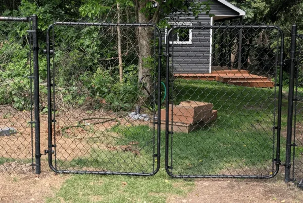 Chain link Double Swing Gate