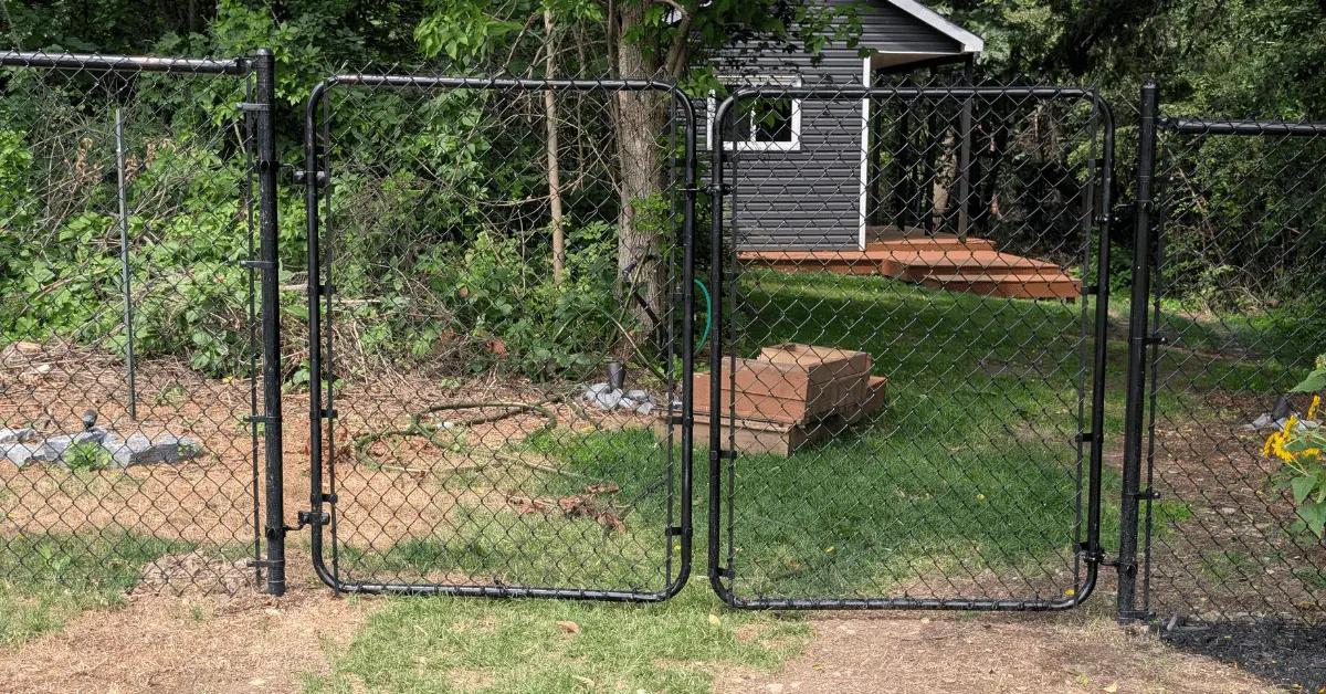 Chain link Double Swing Gate