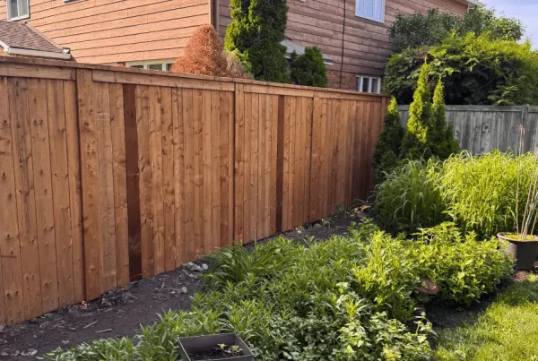 Vertical Wood fence