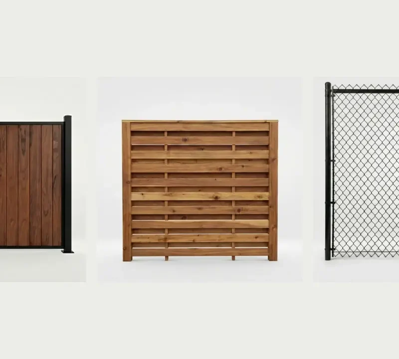 Wood vs. Vinyl vs. Chain Link